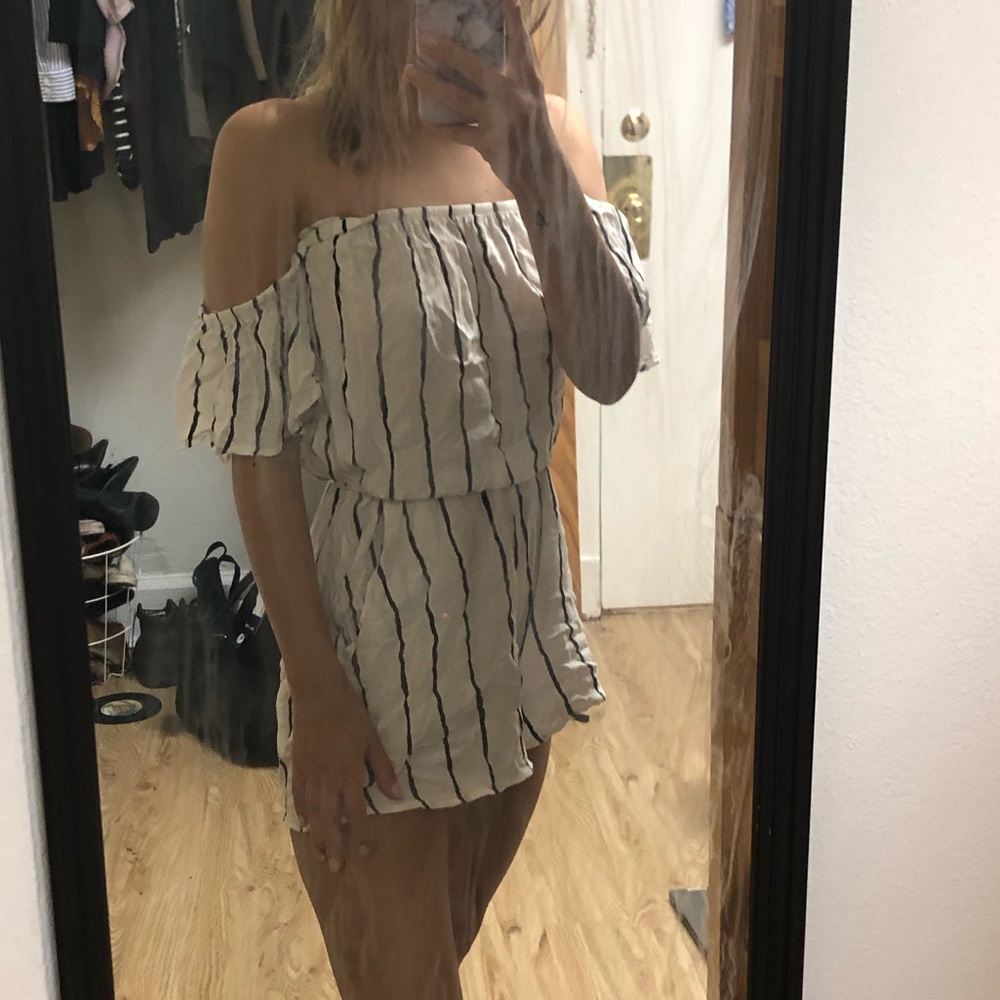 Striped summer/fall romper